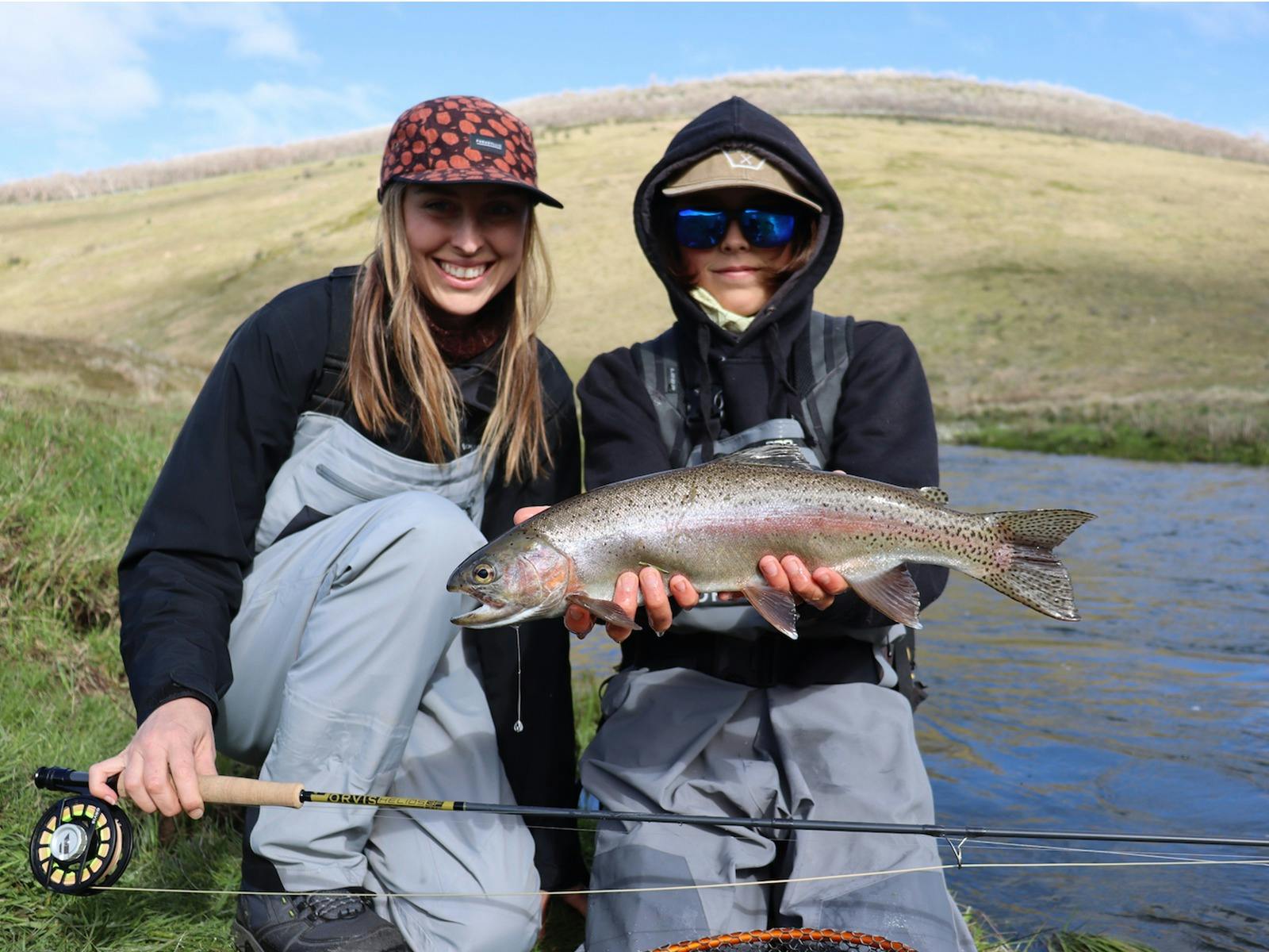 rainbow trout fly fishing in the nsw high country with the best fly fishing guides in australia