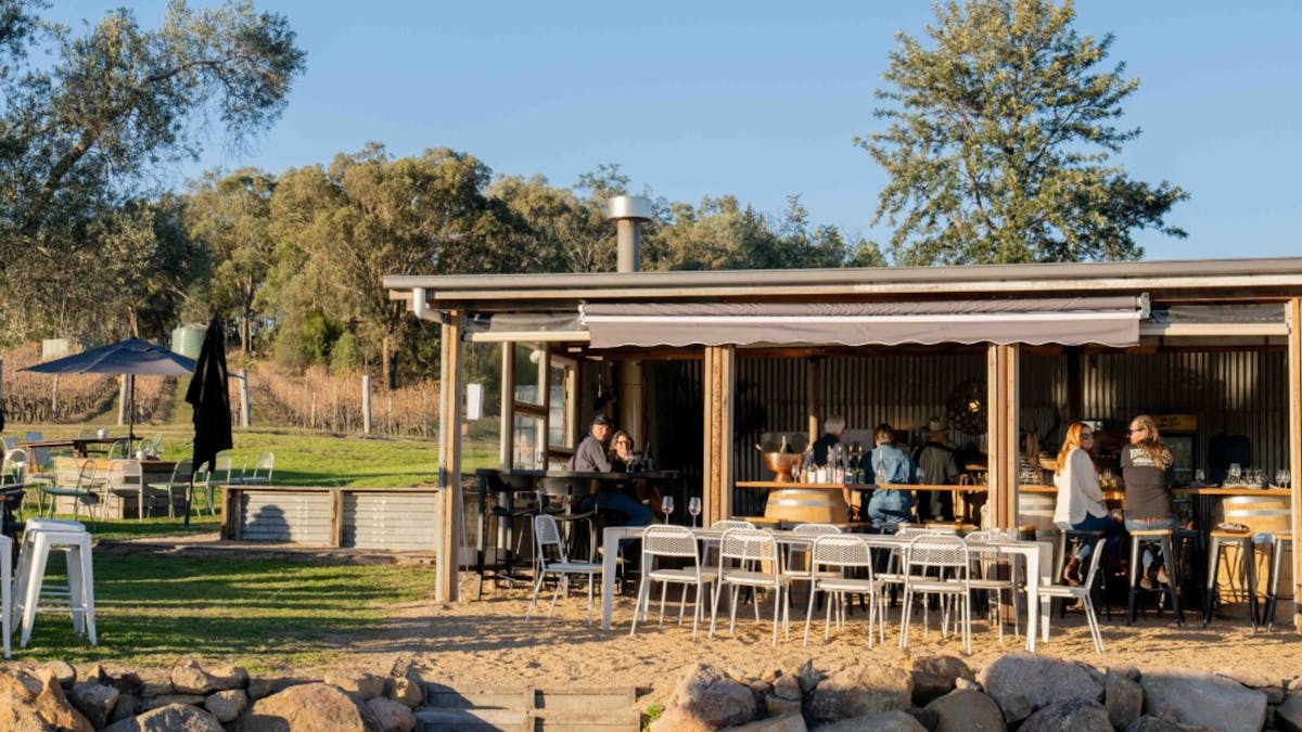 Dear Vincent winery undercover outdoor tasting area