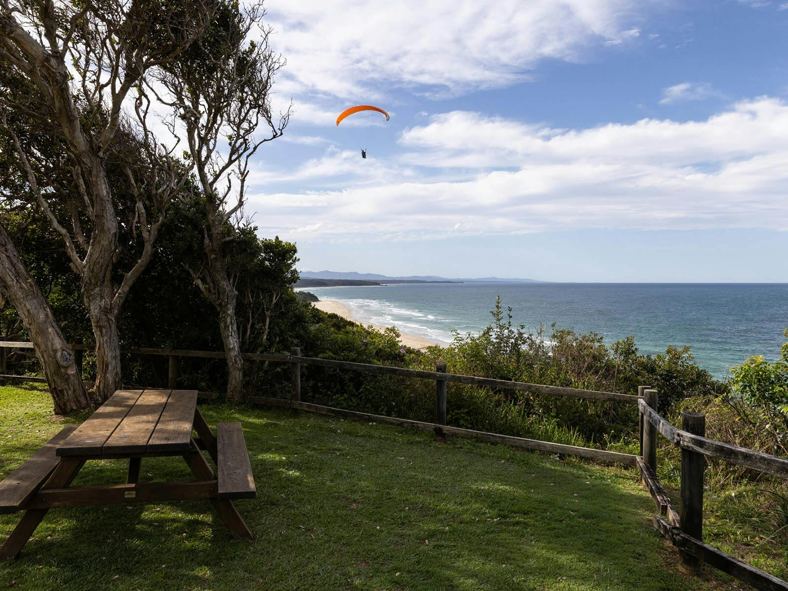 Picnic Bench Overlooking Beach at Reflections Nambucca Heads