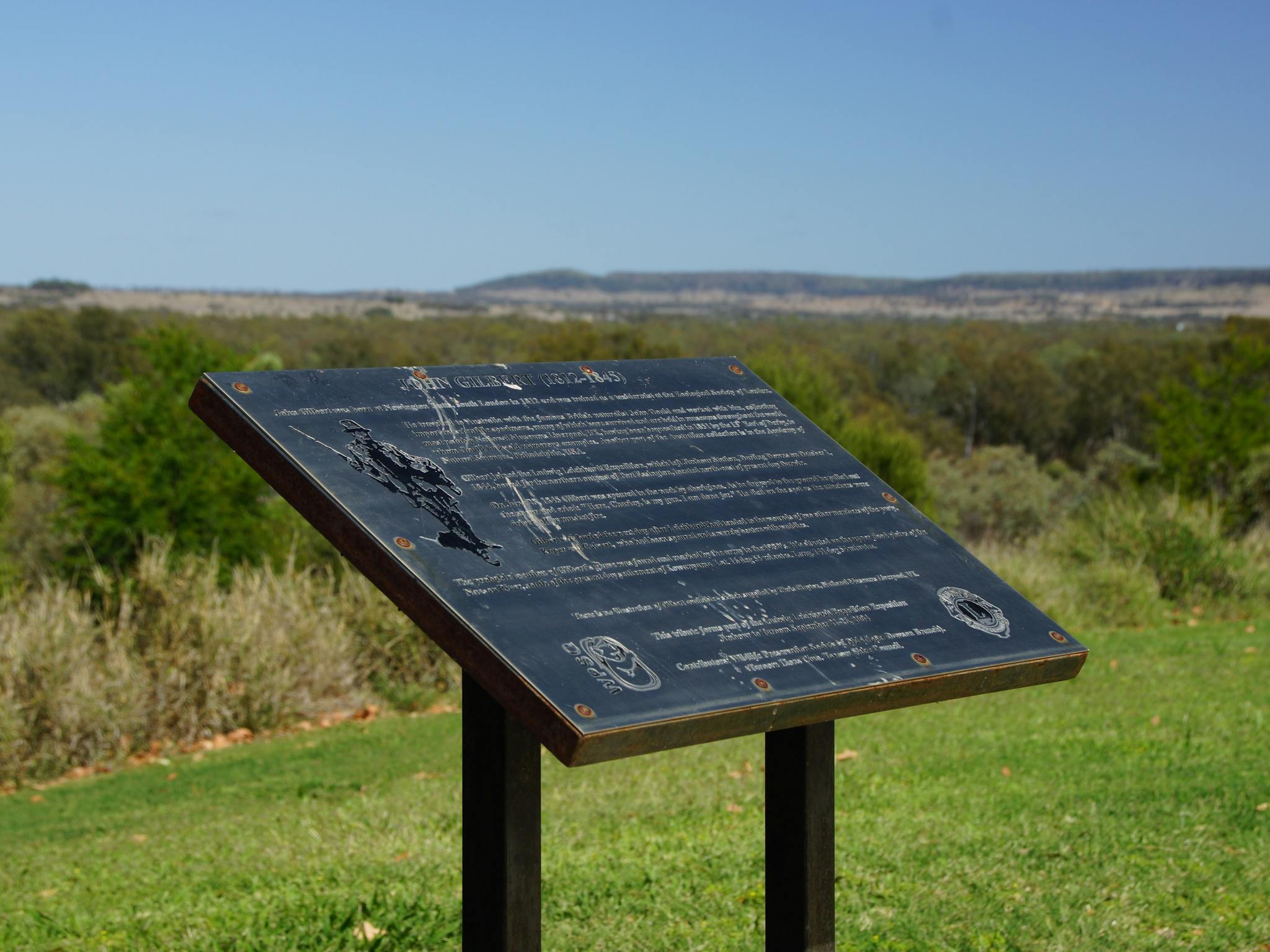 Gilberts Lookout, John Gilbert Plaque Gilberts Lookout, John Gilbert Plaque