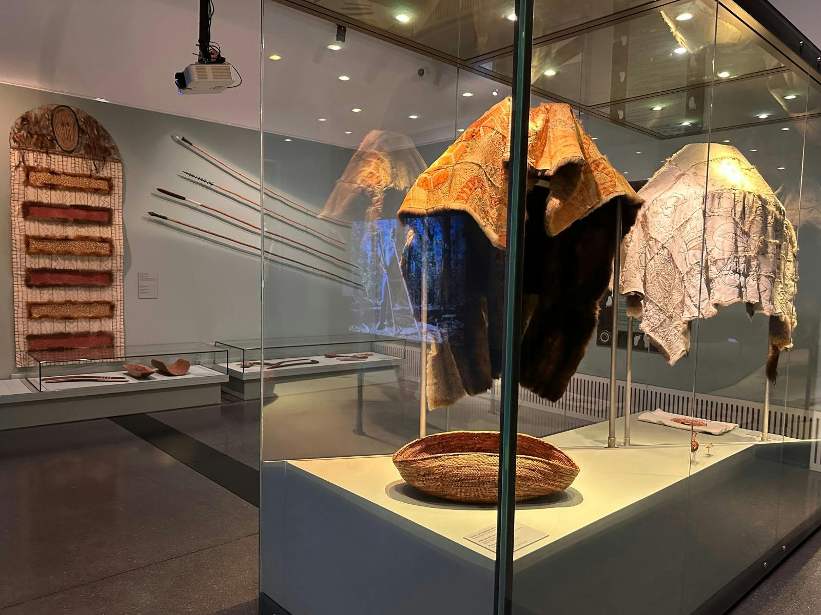 A display case in the gallery space, Bungambrawatha: Stories of Albury