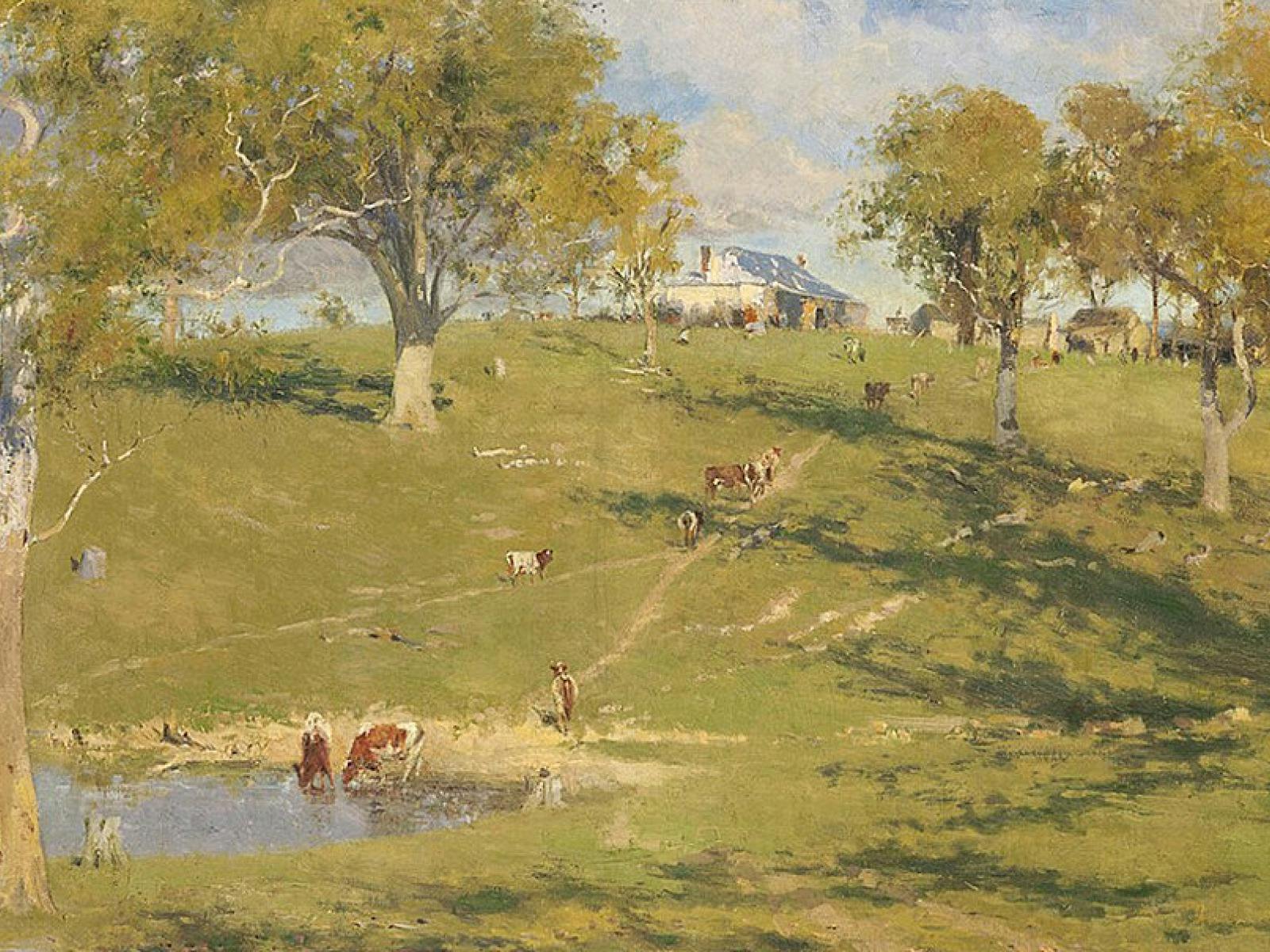 landscape painting by walter withers