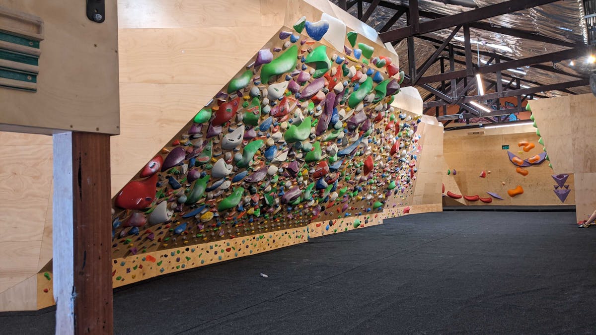 Bouldering training area