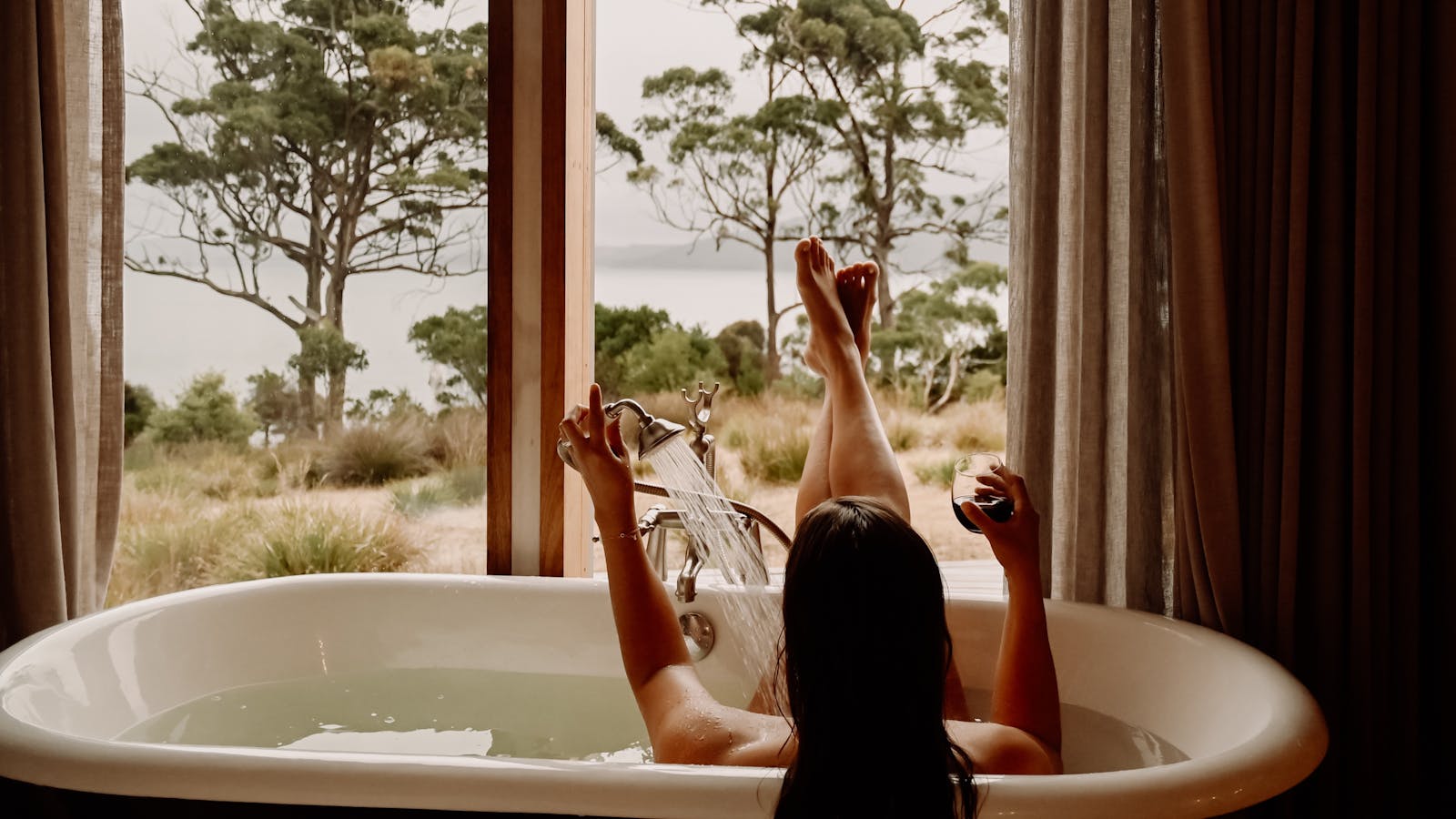 bath with a view