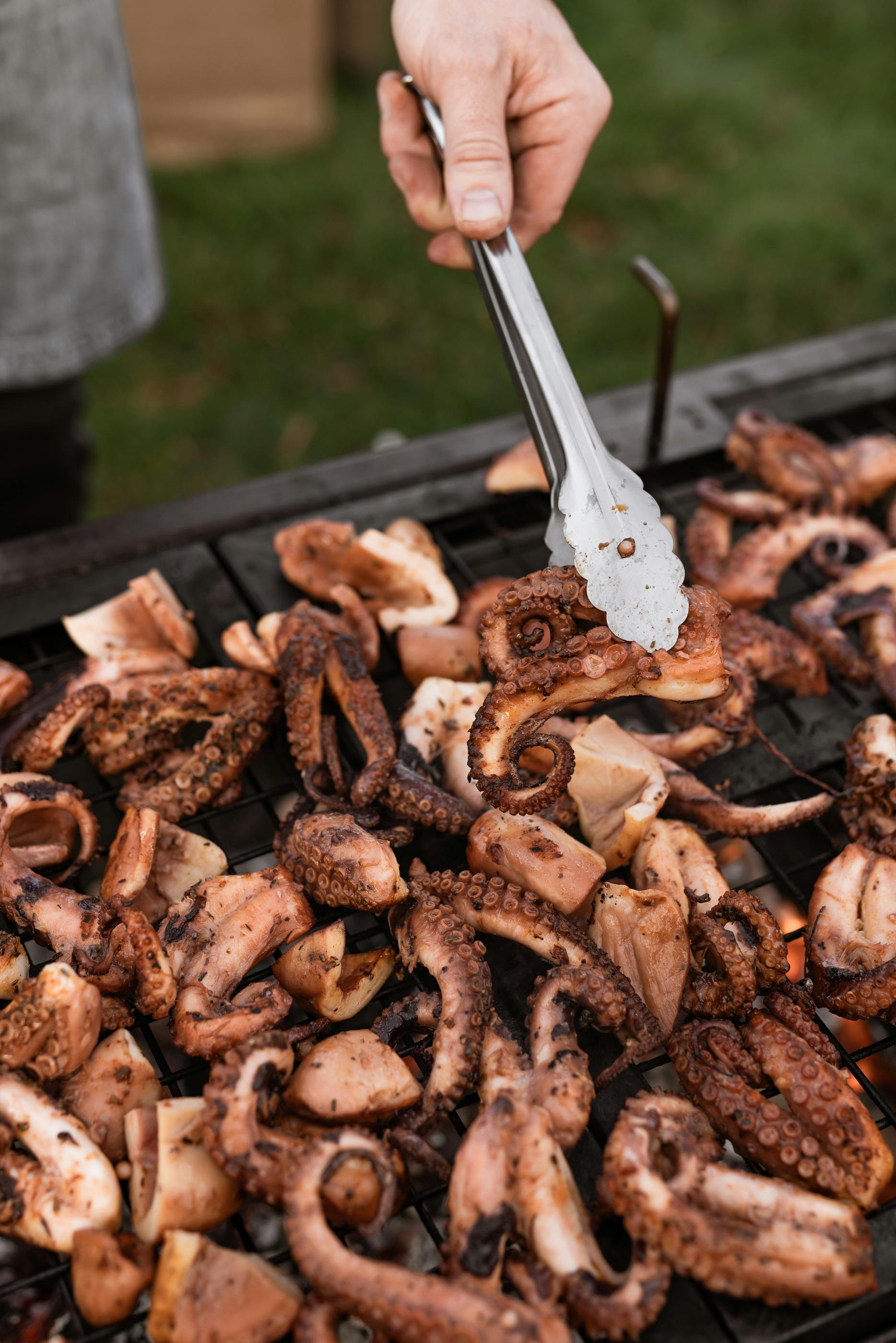 Squid on BBQ