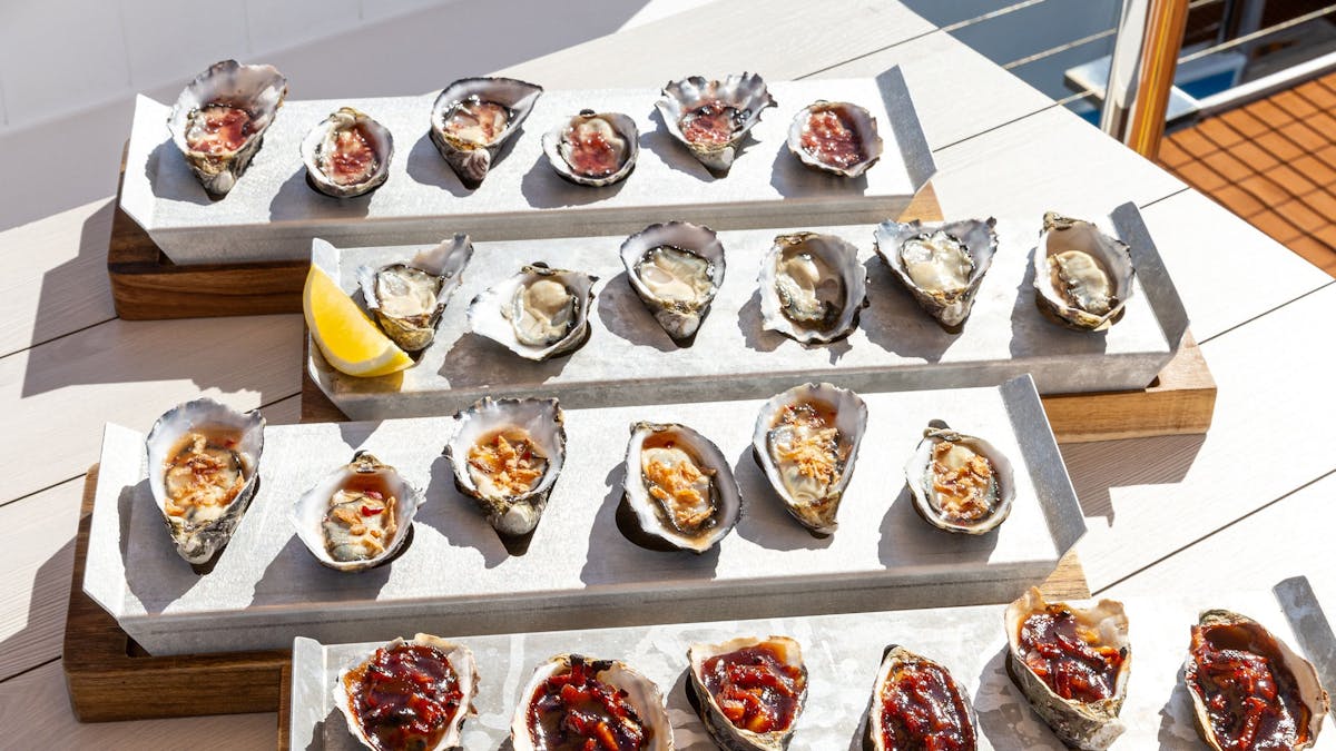 Holy Ship Hapy Hour every Sunday half price cold oysters