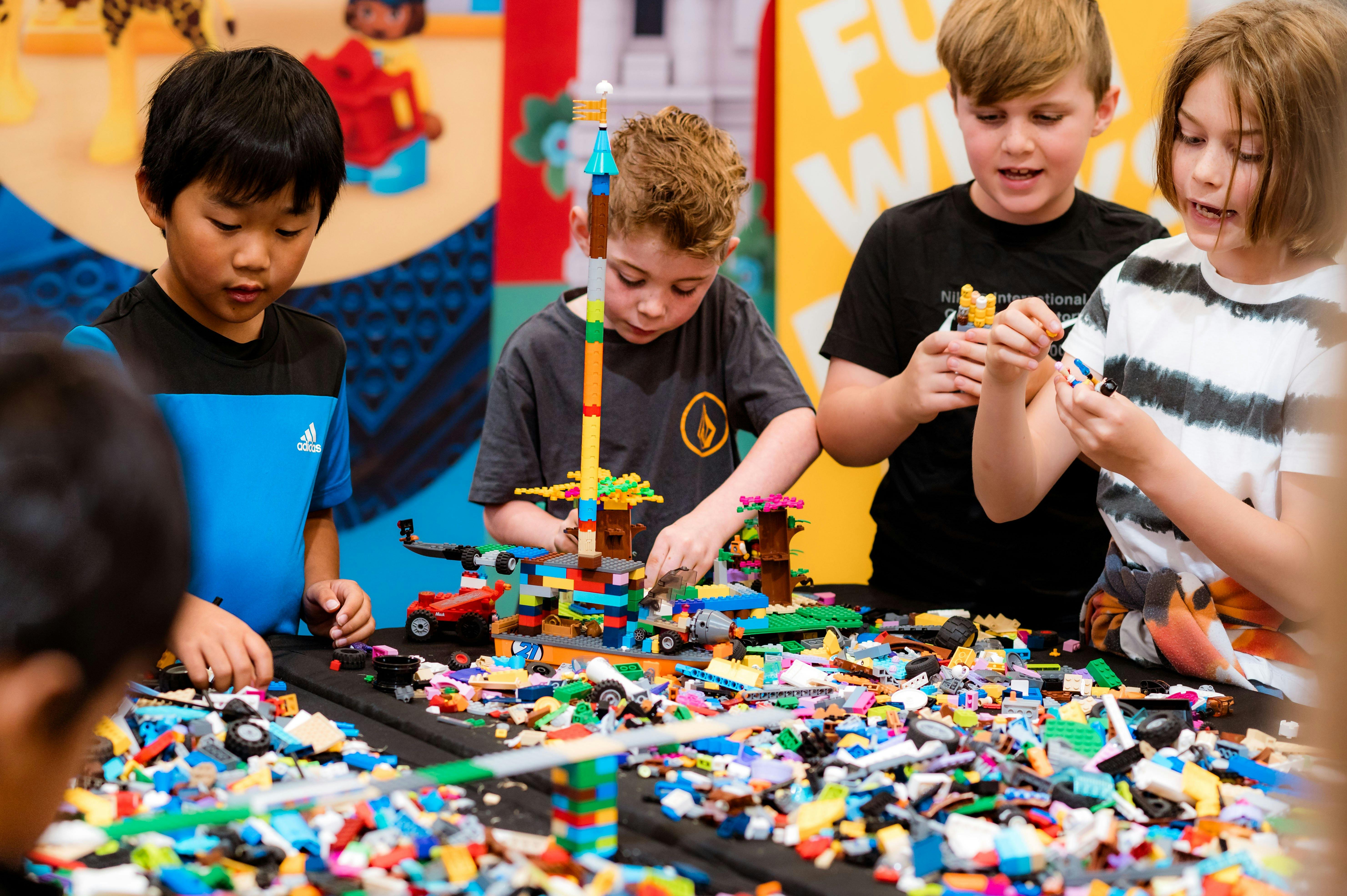 Kids playing at Bendigo Bricks