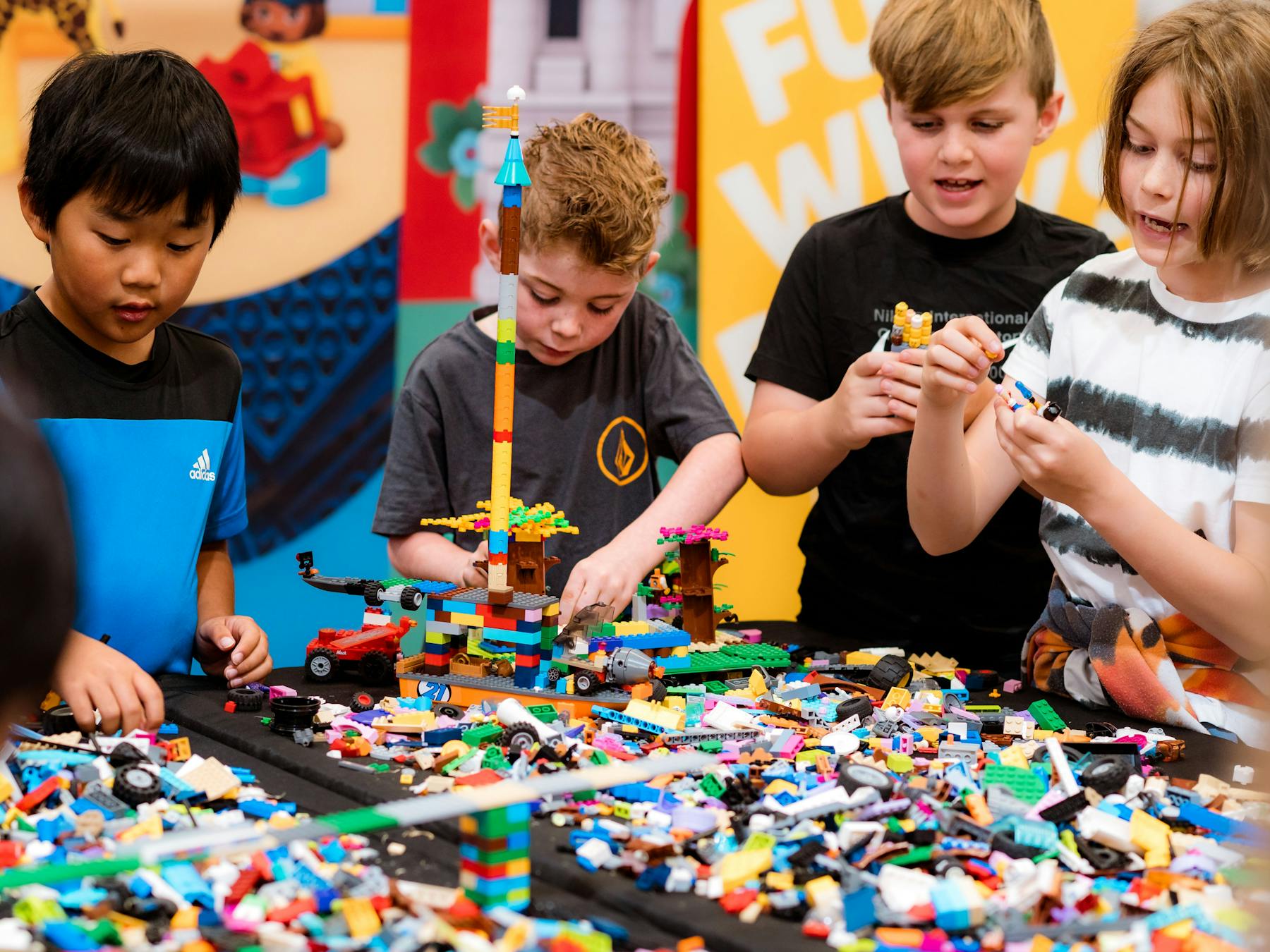 Kids playing at Bendigo Bricks