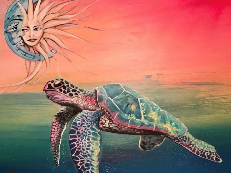 Image for Sip & Create; Beach Turtle Acrylic Painting Workshop
