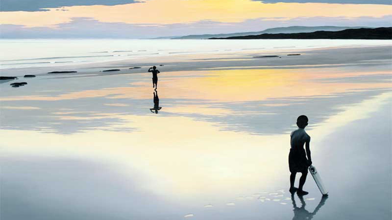 A Fresh Pitch. Oil painting by Richard Stanley