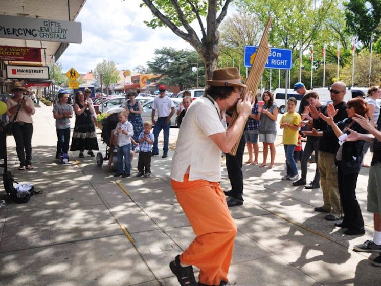 Busker in Australiann National Busking Championships