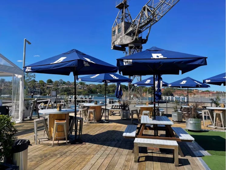 Our gorgeous outdoor Wharf.  A place to sit and feel the seabreeze.