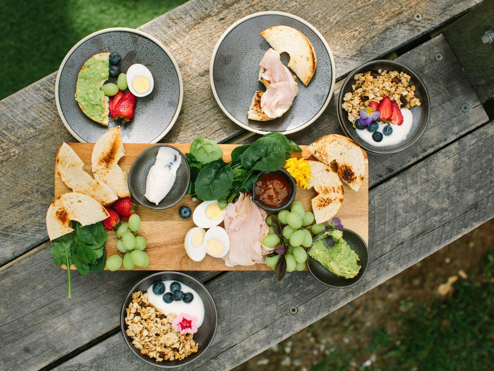 Brekkie board for two