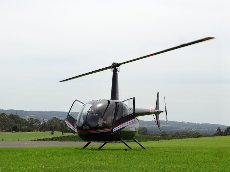 Helicopter used for scenic flights