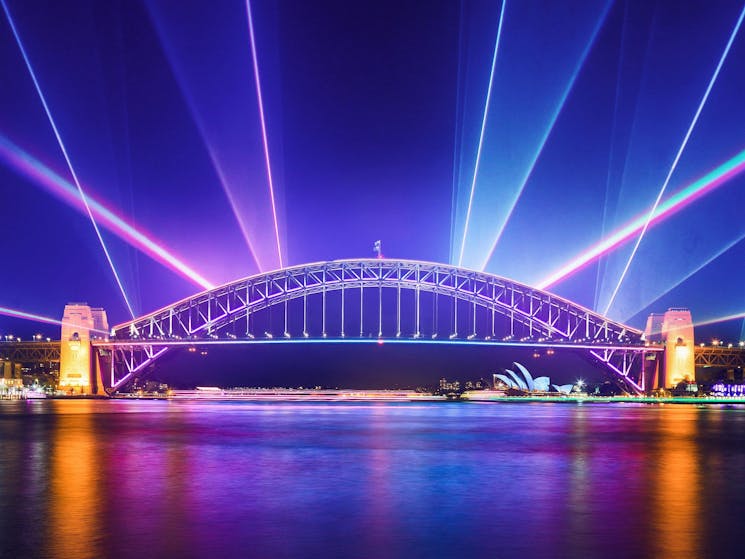 Vivid Sydney views from the cruises