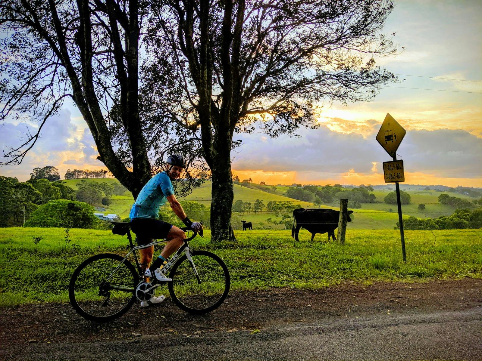 Riding bike in Northern NSW