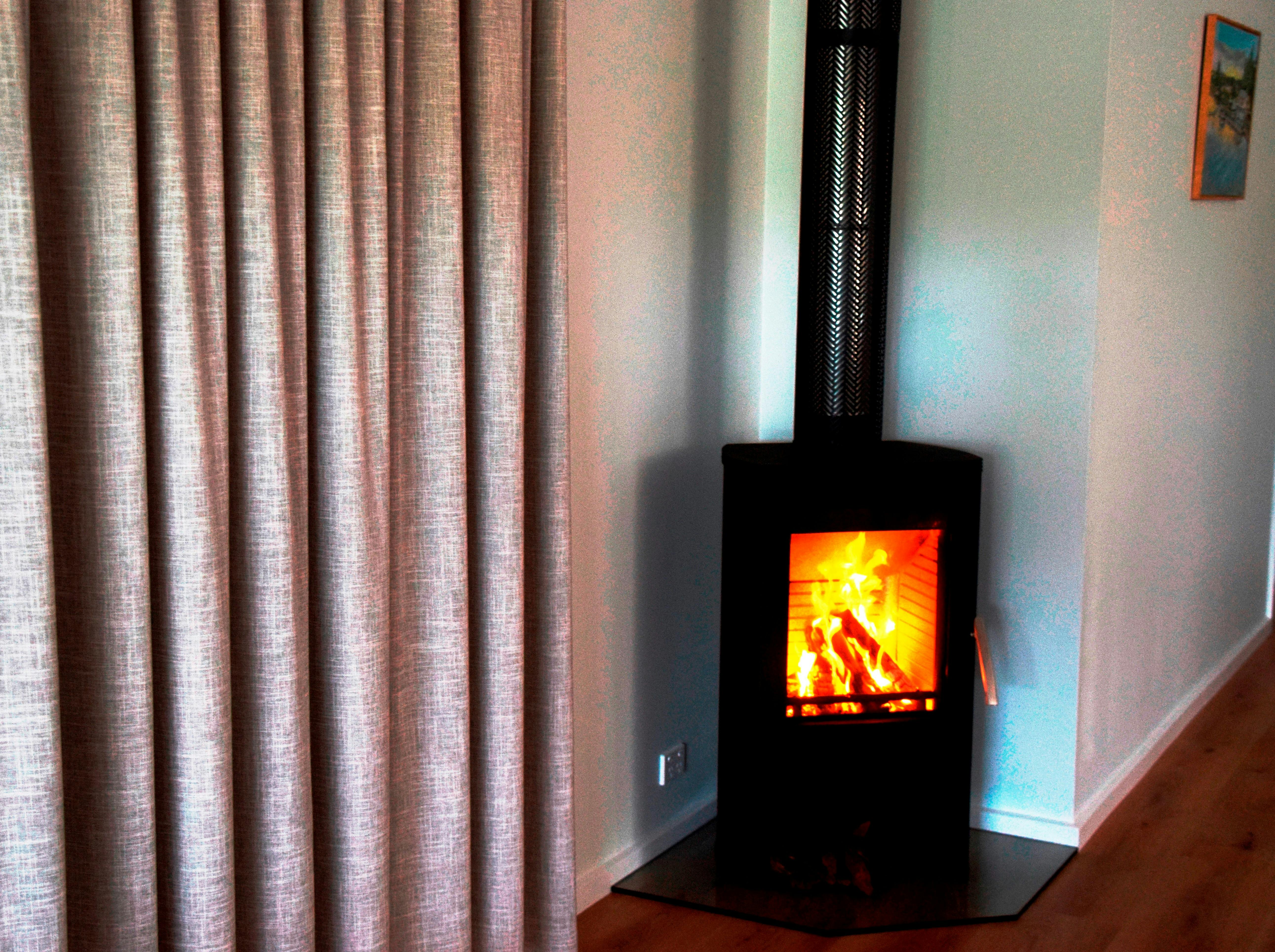 Cosey combustion fire for those  cold nights in by the fire.
