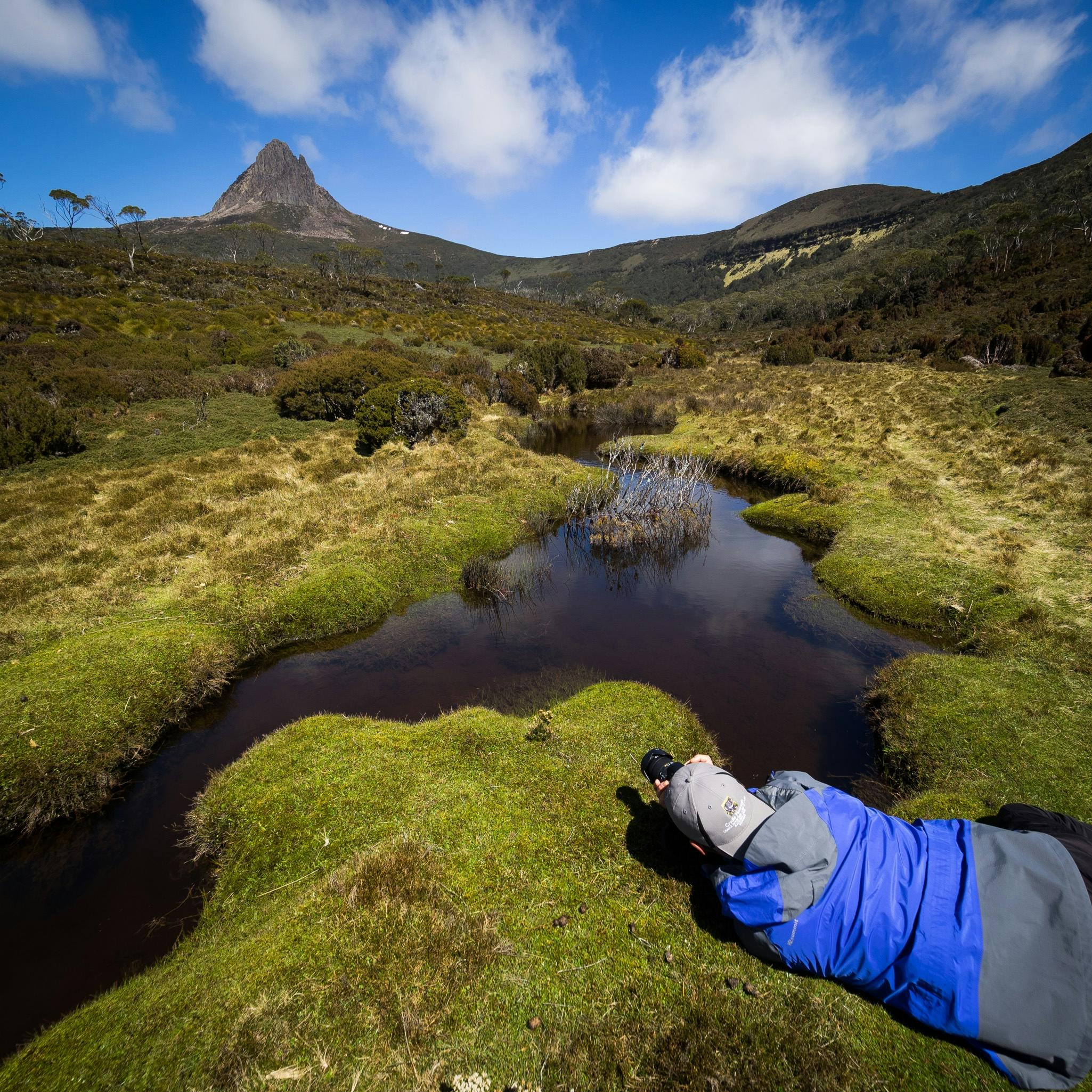Capturing Barn Bluff along the Overland Track