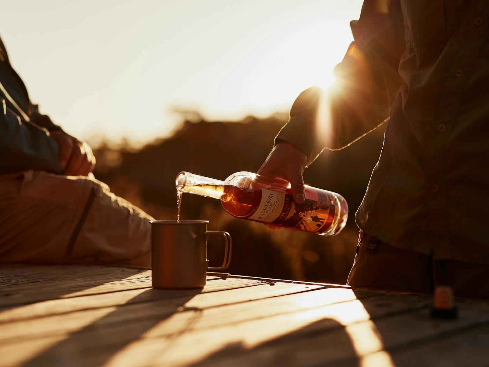 Sundowner after a stunning day walking with Miena Village Guiding