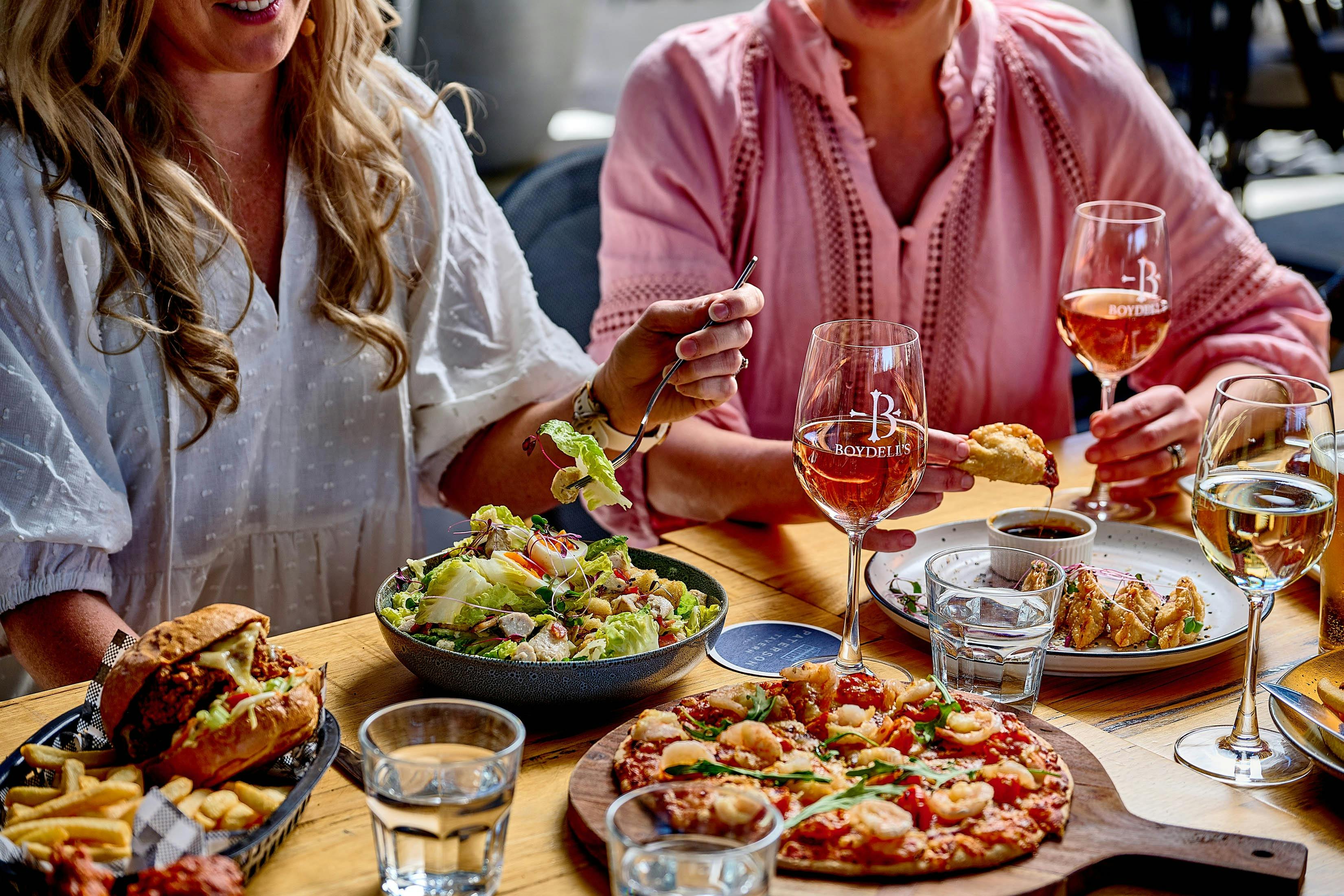 People eating and drinking at Paterson Tavern