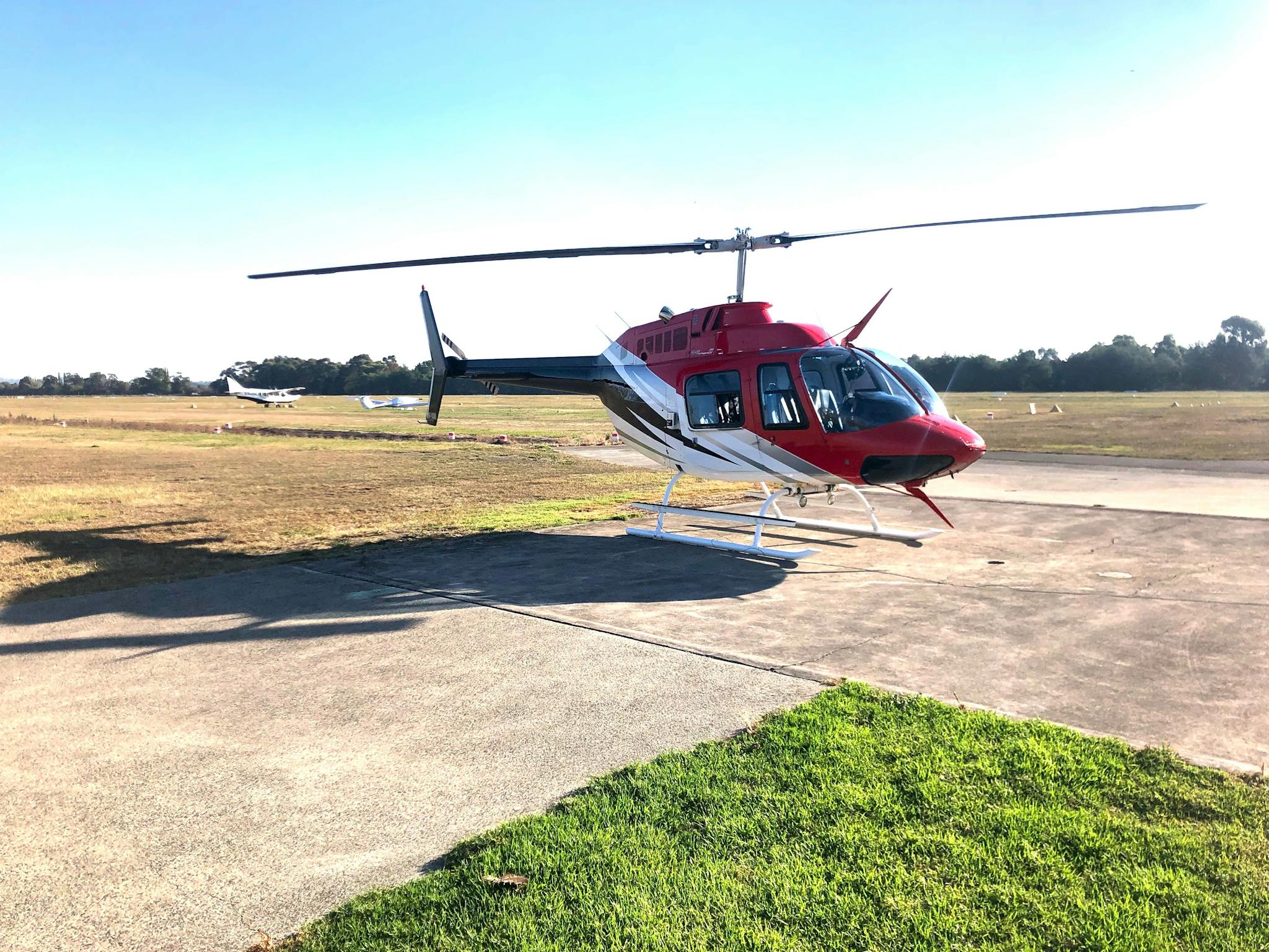 Melbourne helicopter over Melbourne