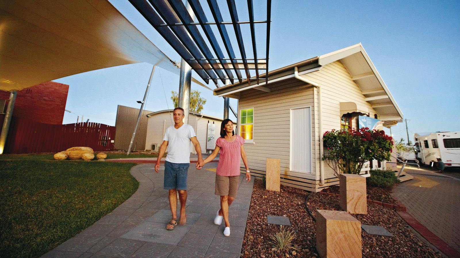 Walking by the Julia Creek Visitor Information Centre