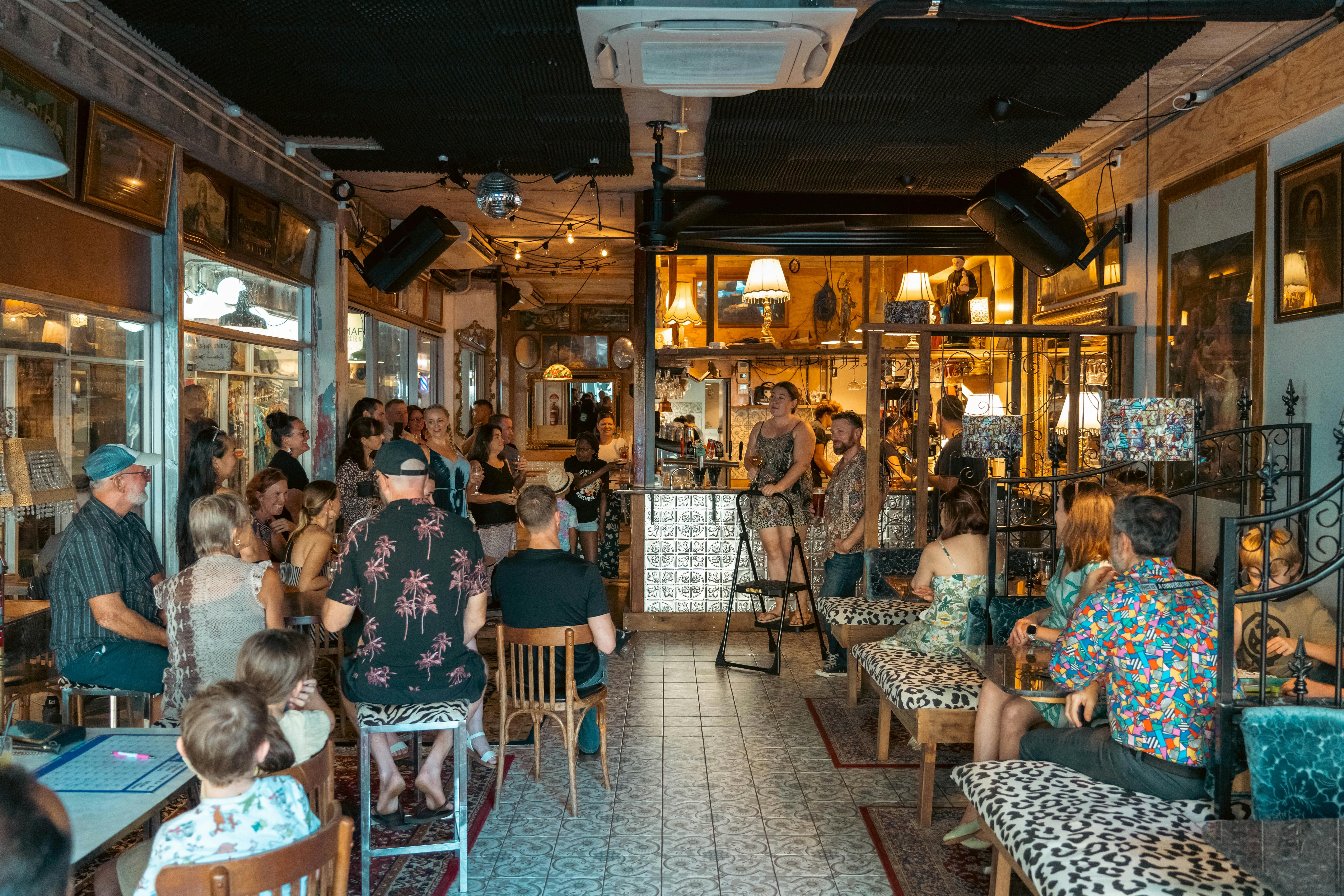 Inside the restuarant