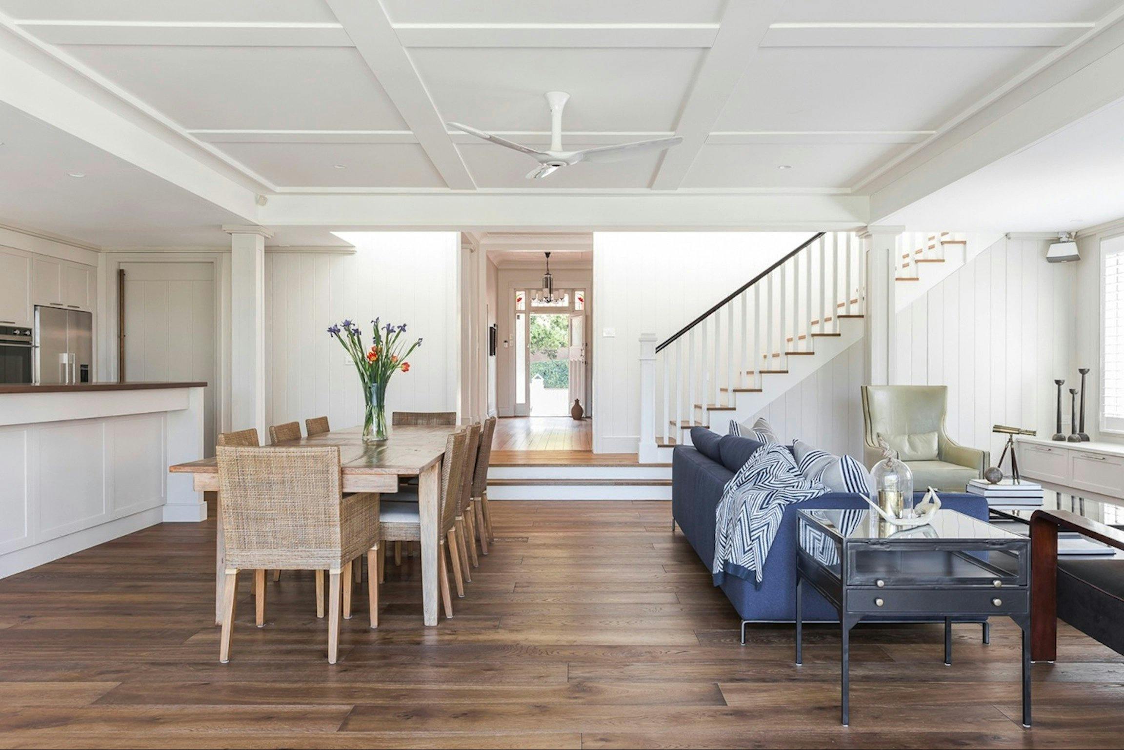 You'll love the open plan living/dining area with high ceiling