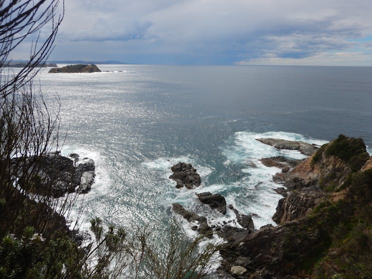 Views from the headland at Burrewarra Point
