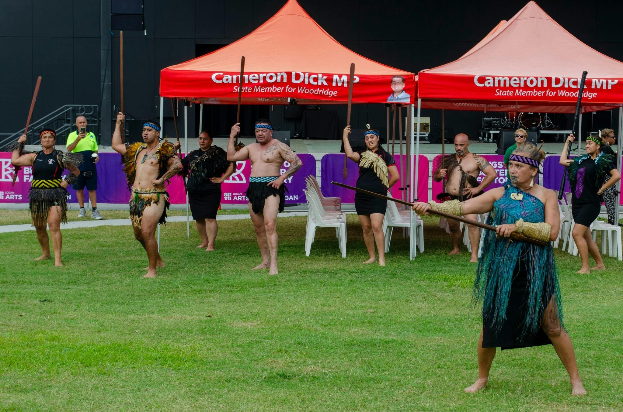 Māori Challenge being laid down