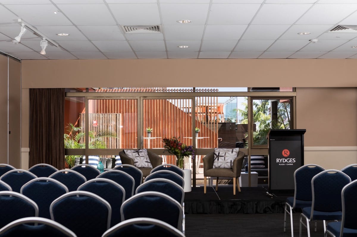 Upolu Room at Rydges Plaza Cairns for meetings and conferences