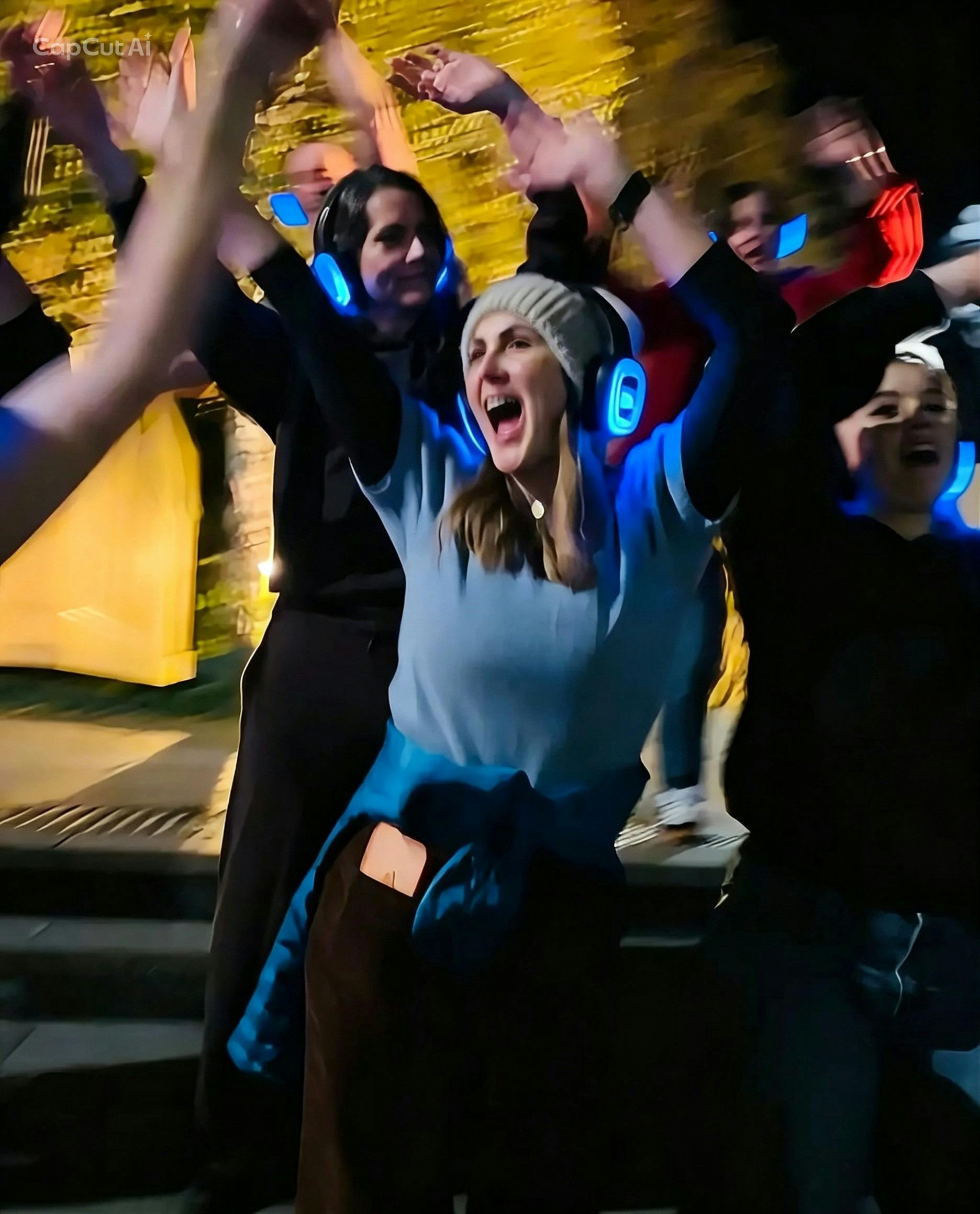 Silent disco walking tour hobart