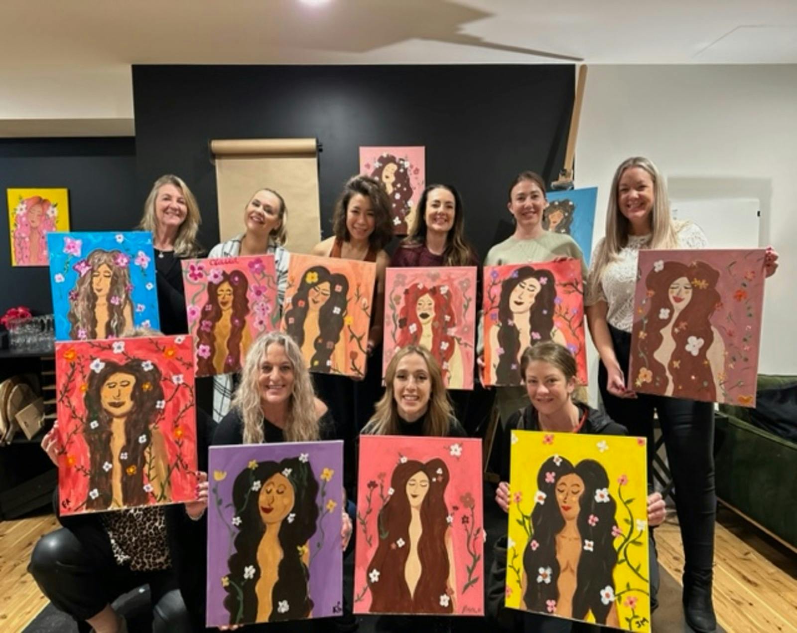 Frida's Luxe Sip n' Paint Hobart Things to do Discover Tasmania