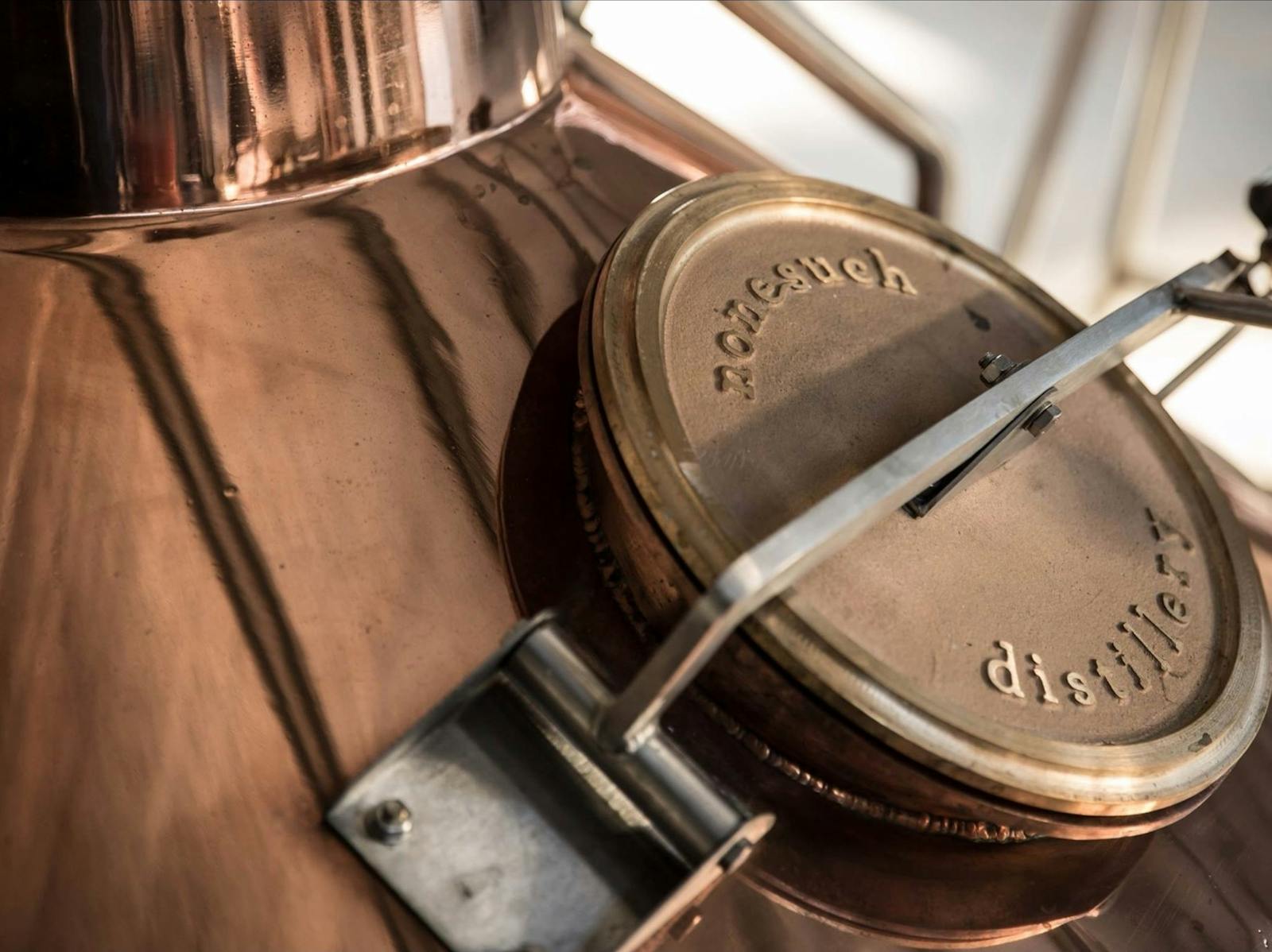 The copper still at Nonesuch Distillery