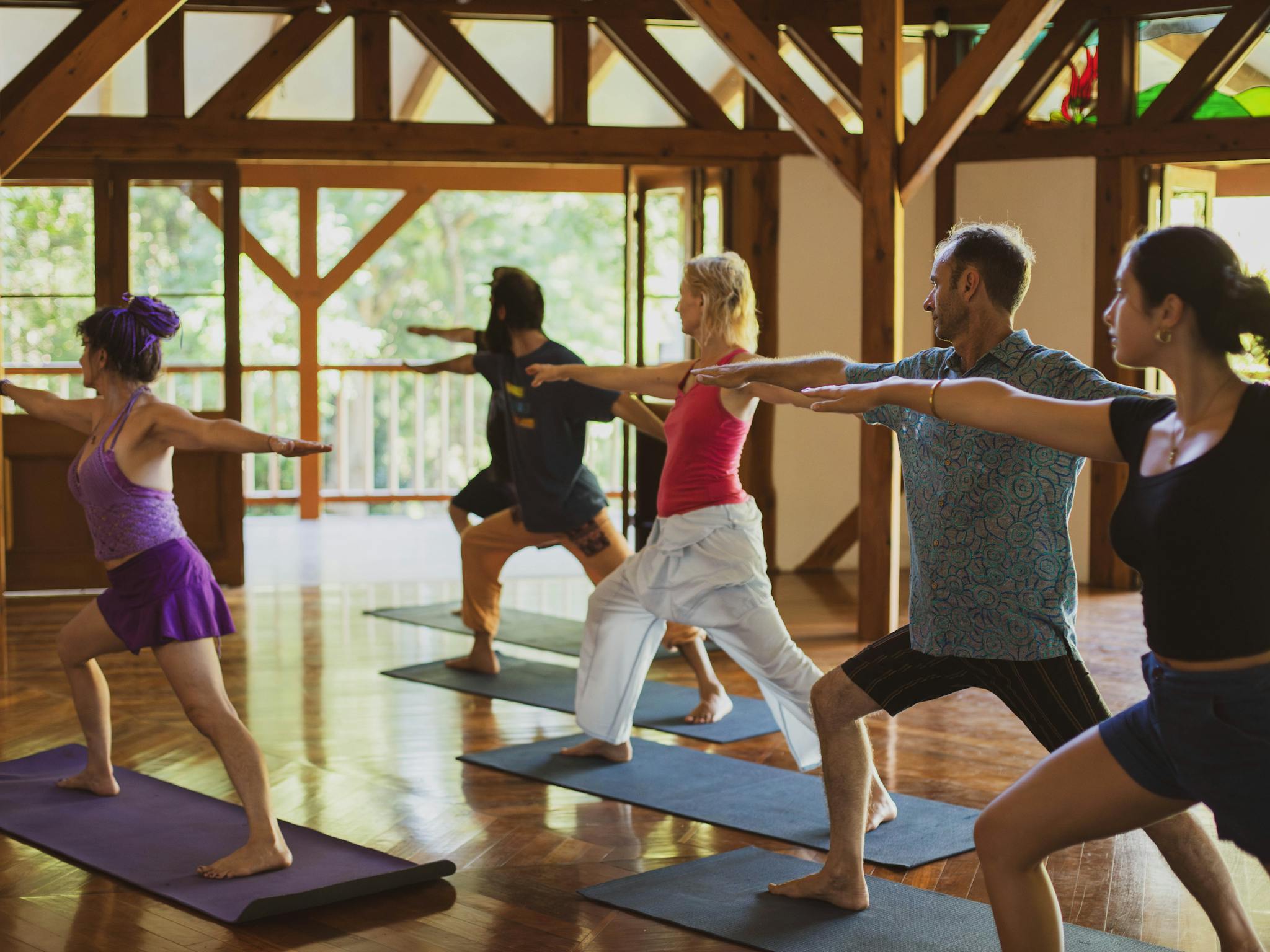 Weekly yoga sessions