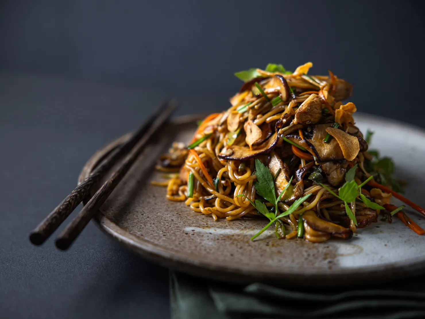 Roast Duck Breast Yakisoba