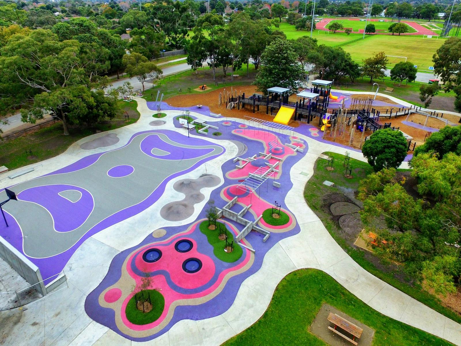 Ballam Park playground and sporting facilities