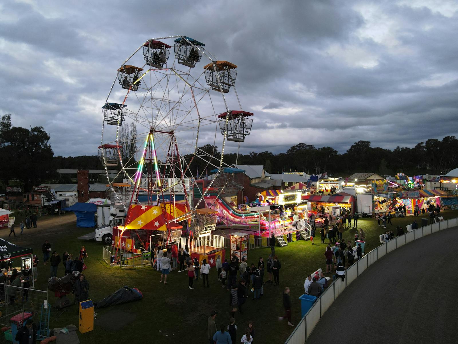 Sunset at the Young Show 2023