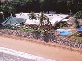 Darwin Trailer Boat Club situated on the beachfront in Fannie Bay.