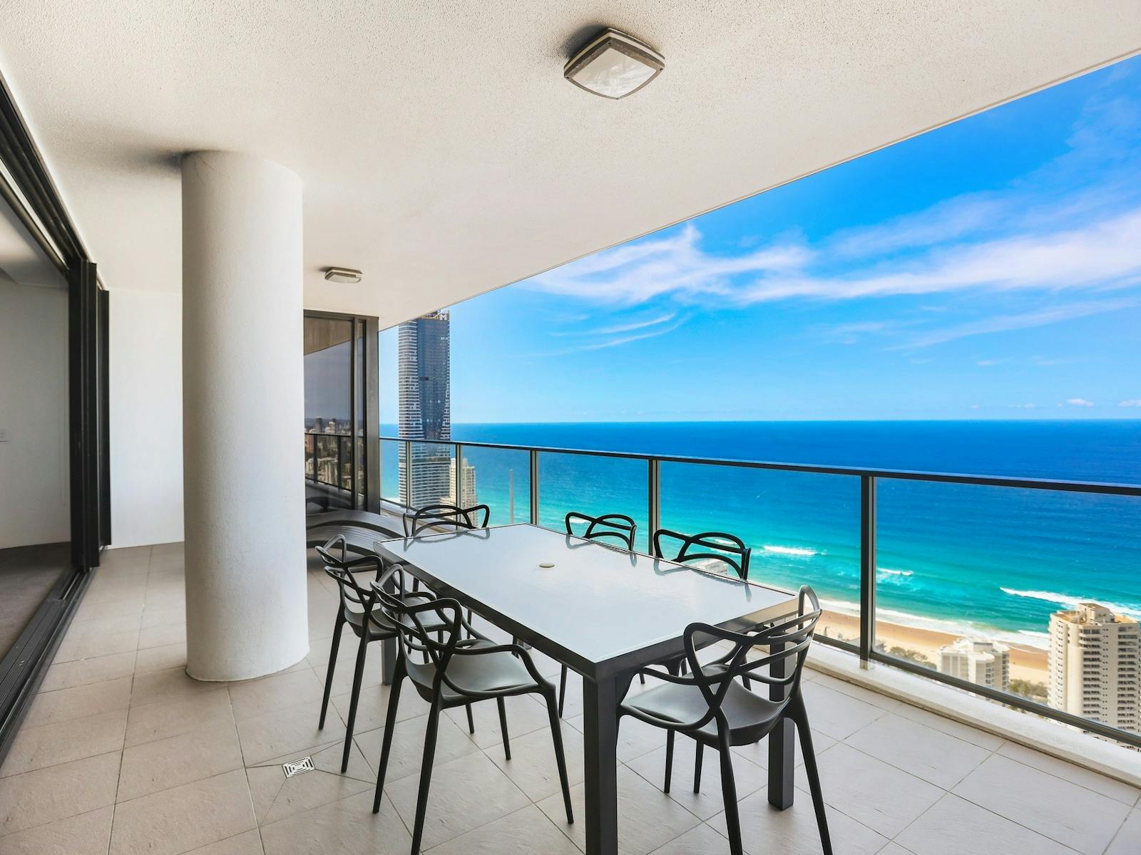 Circle on Cavill Sub Penthouse - beautiful view from the balcony with outdoor dining table & chairs Circle on Cavill Sub Penthouse - beautiful view from the balcony with outdoor dining table & chairs