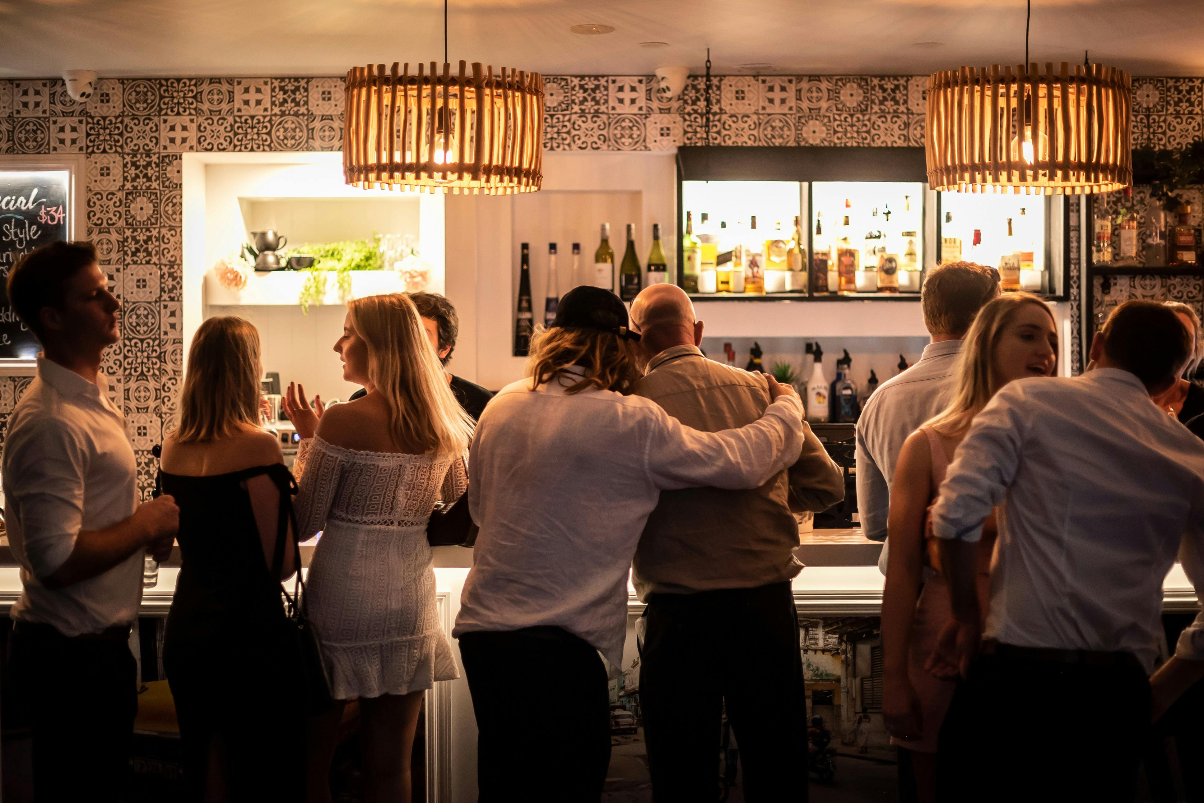 Contemporary and stylish Long Bar