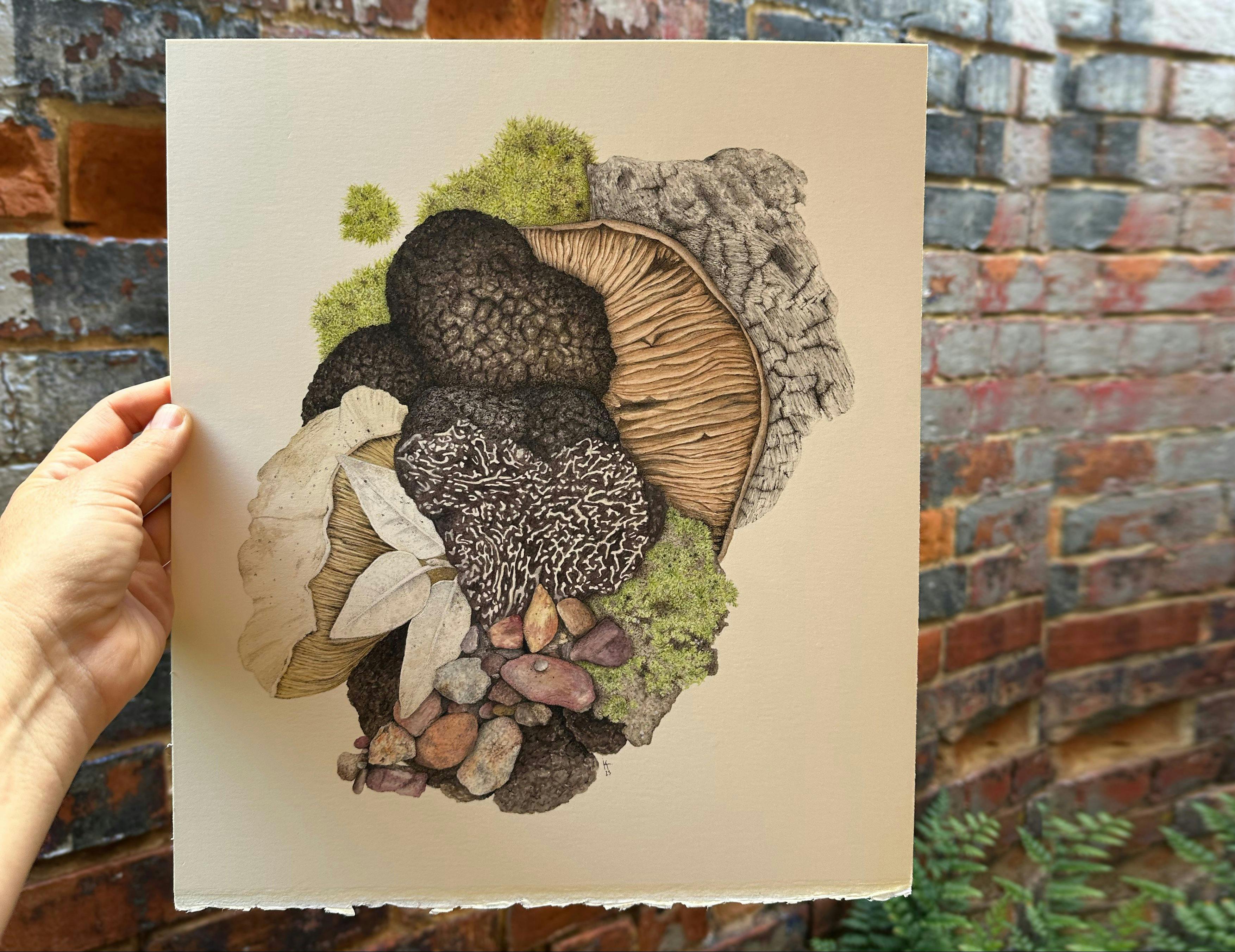 キリリー・アンダーソンによる紙に描かれたオリジナルアートワーク