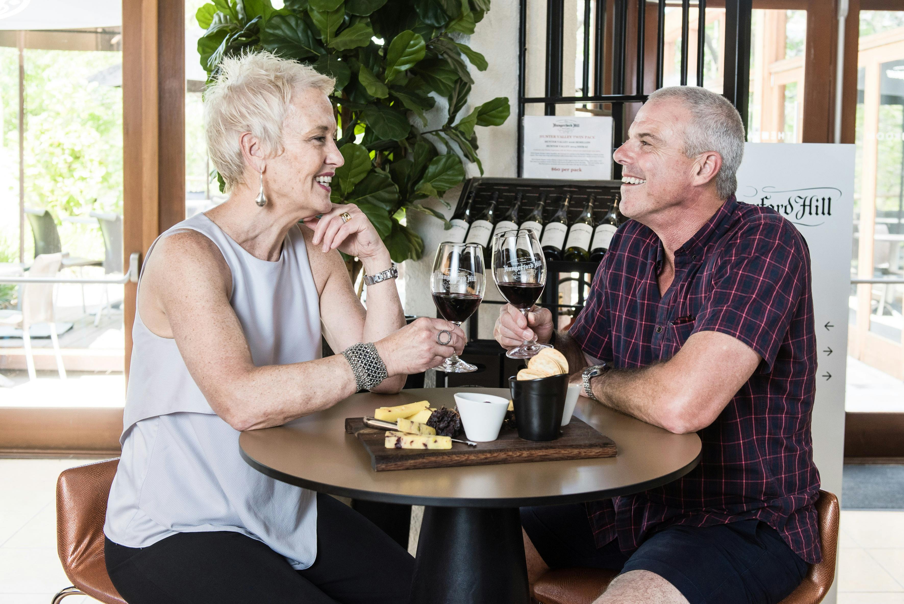 Relax with a cheese platter and a glass of wine