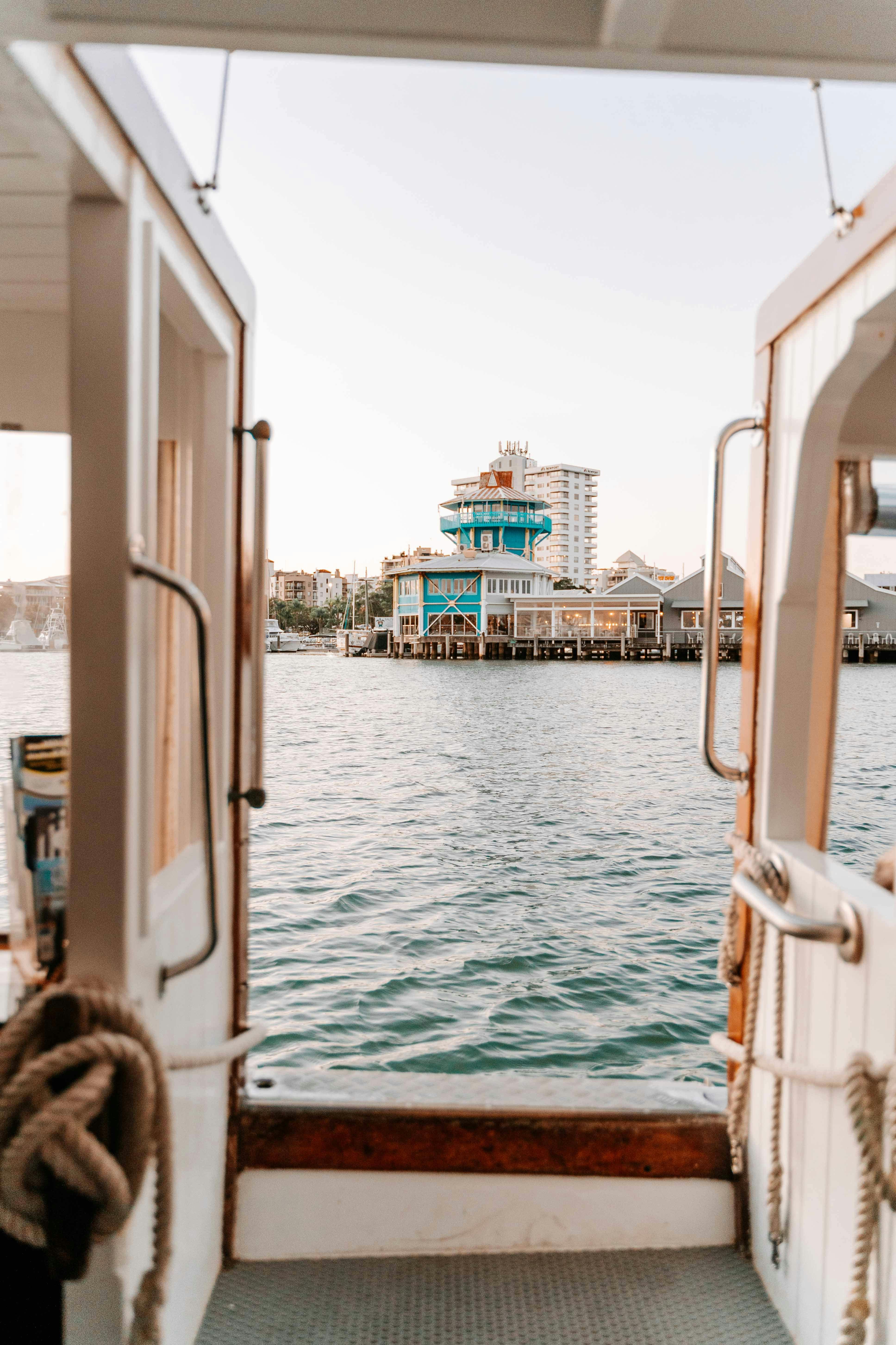 Our beautiful historic timber ferry the MV Mudjimba in Mooloolaba