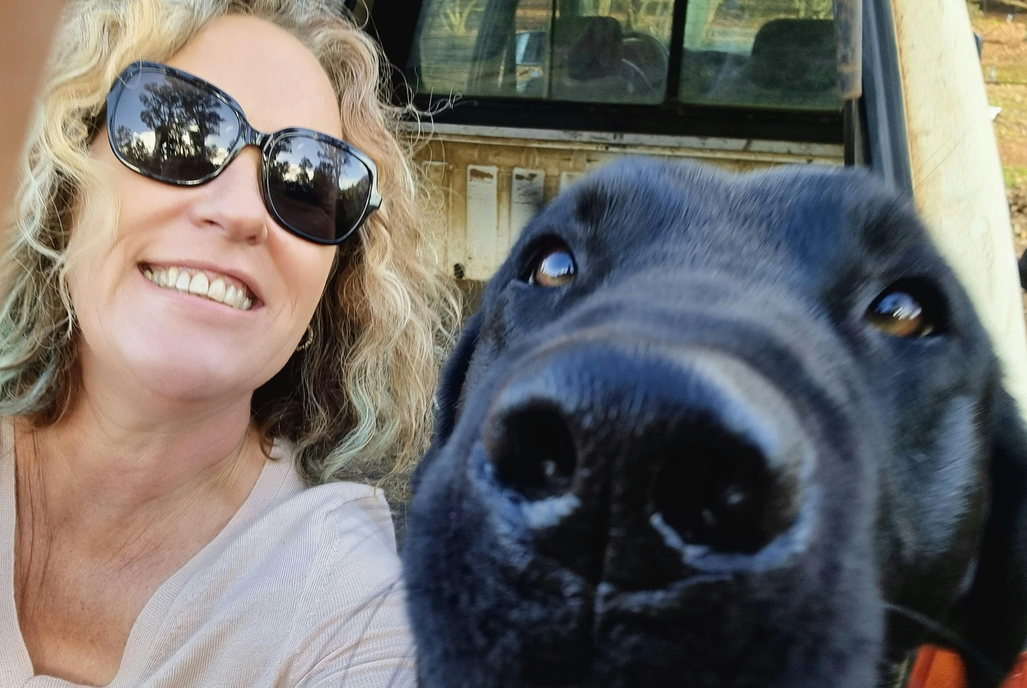 Travel with Me owner and Truffle Dog Max