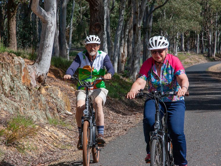 Riders on the Rail Trail.