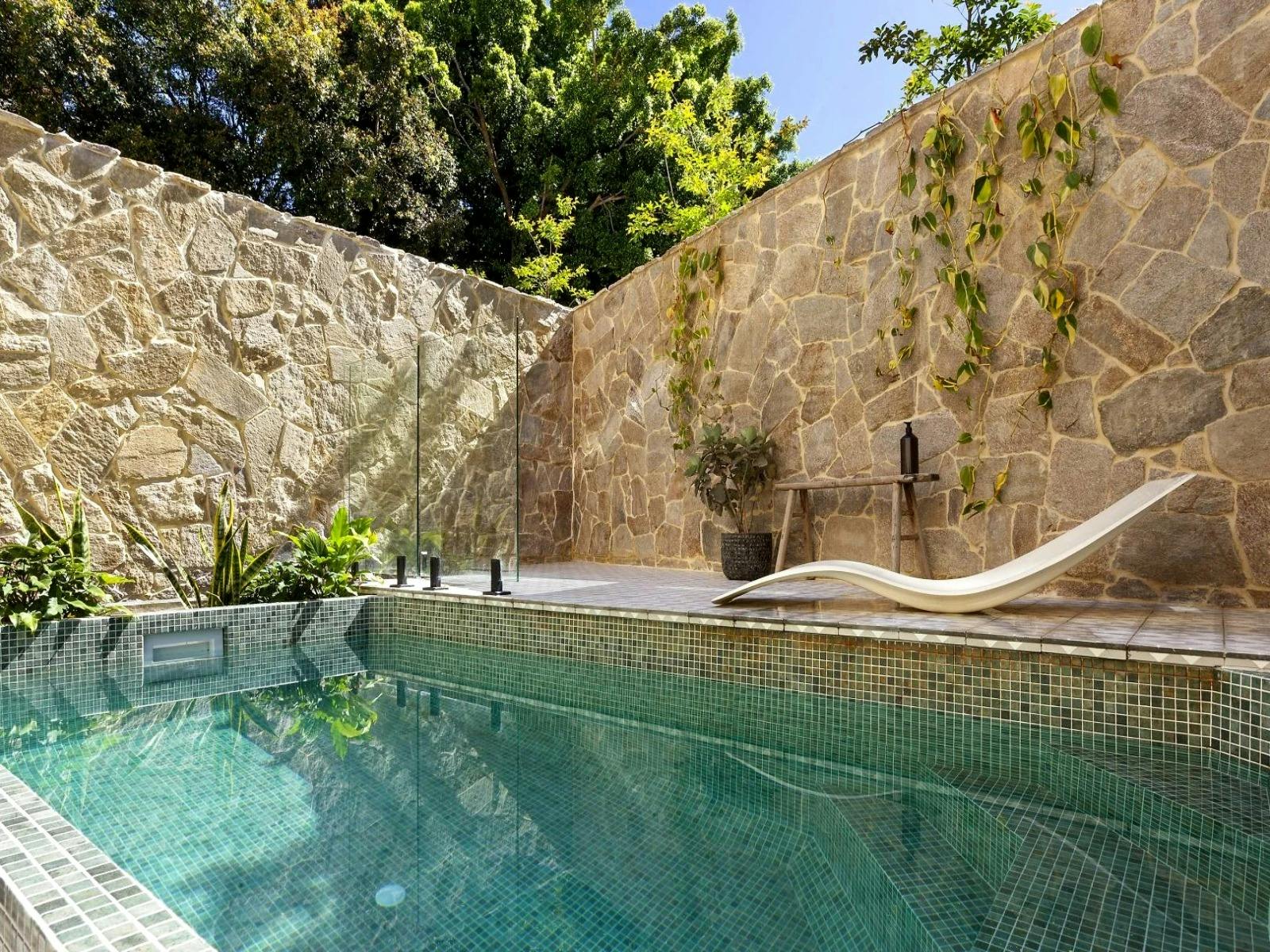 Pool in resort style private garden