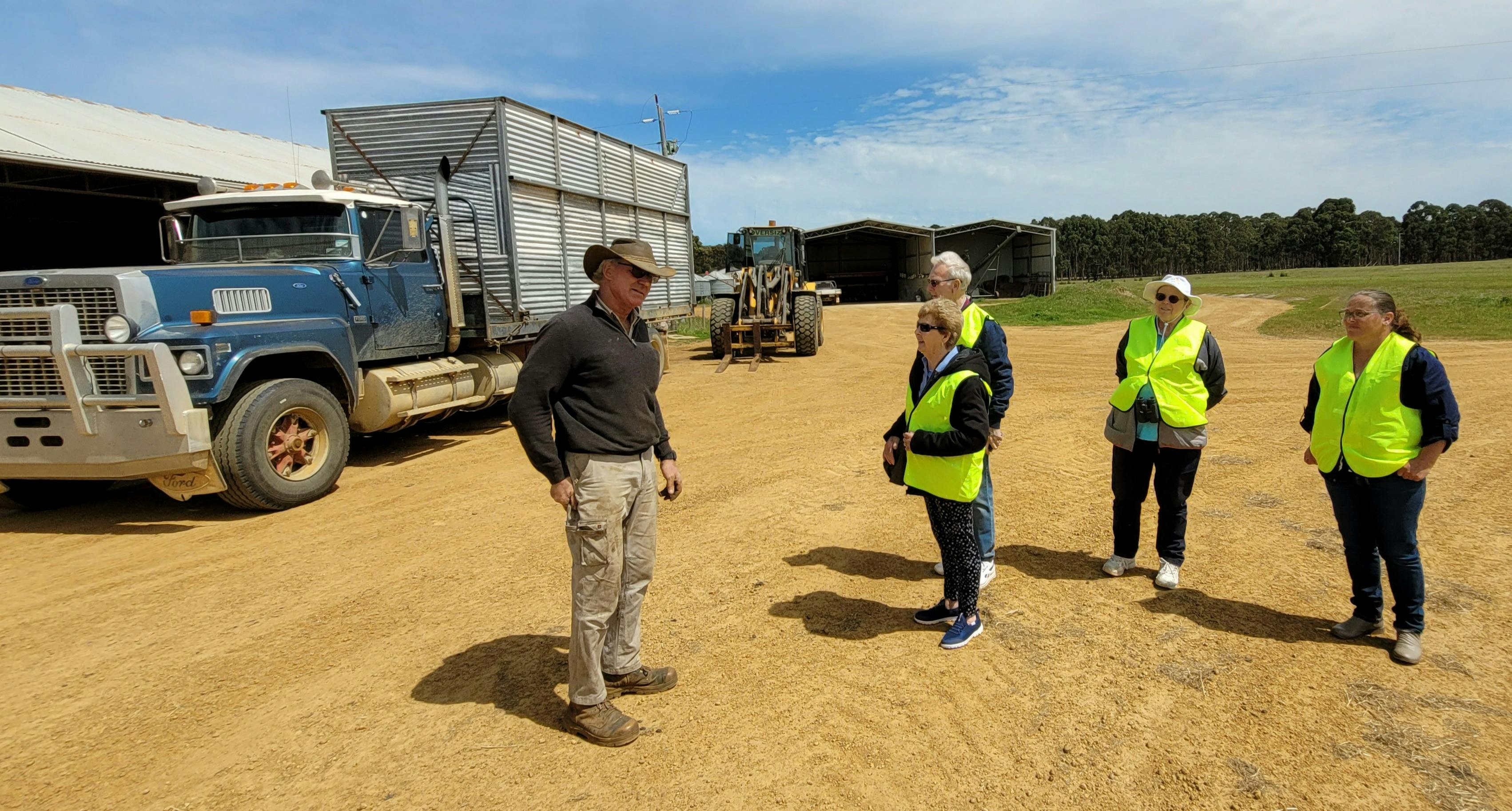 Full Day Tour - Oake Marsh Farm - explaining silage