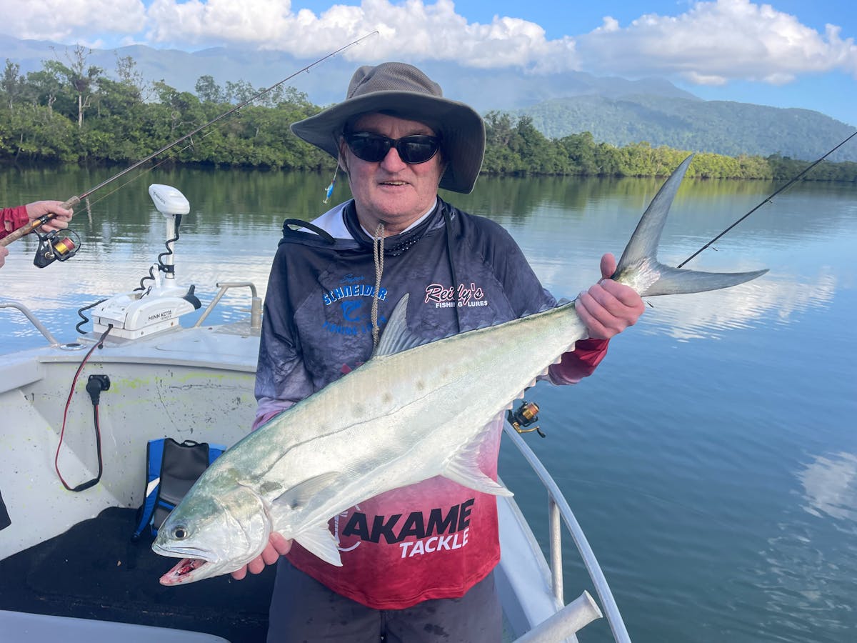Popper fishing for Giant Queenfish
