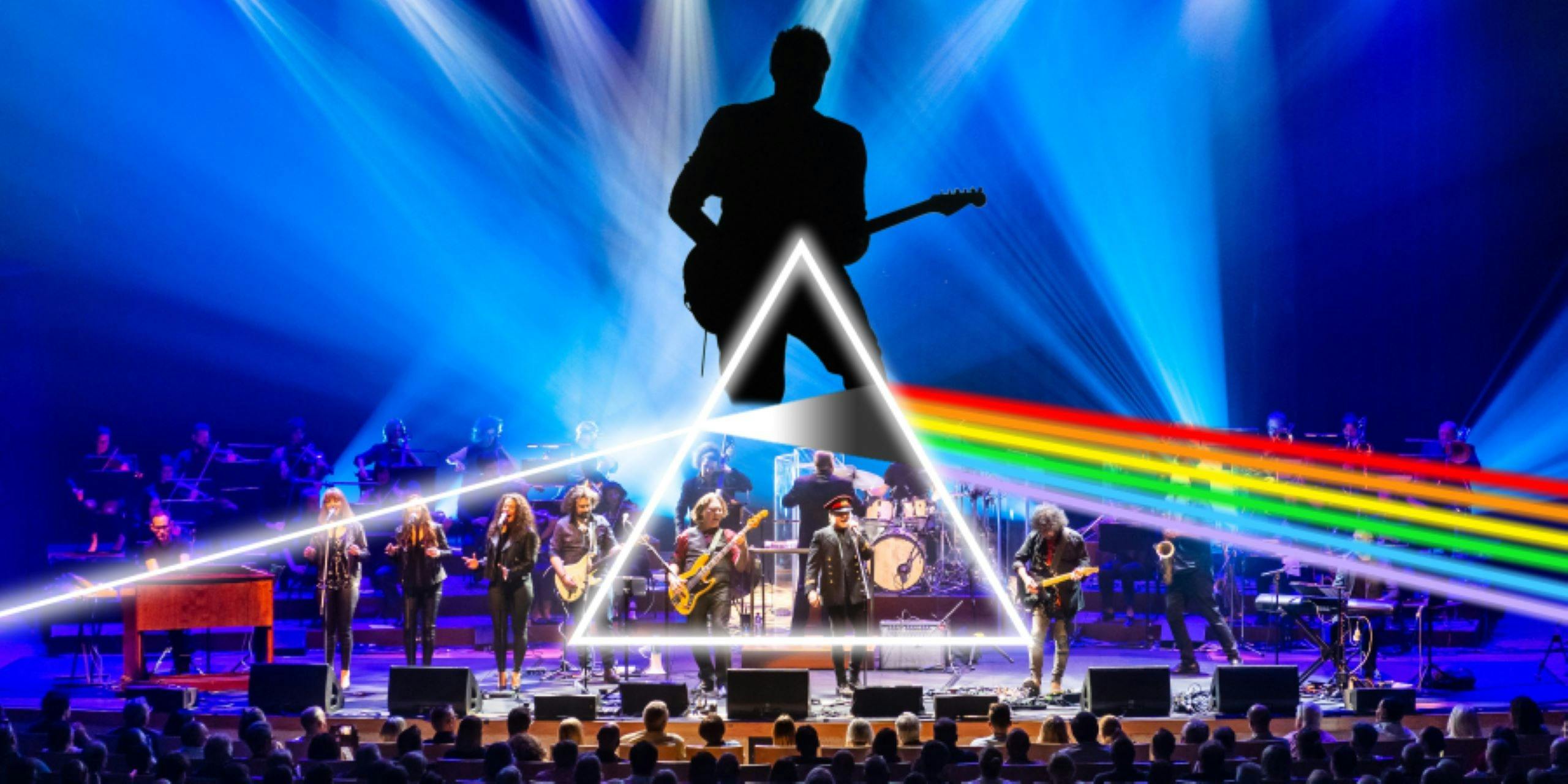 A band performing on a stage